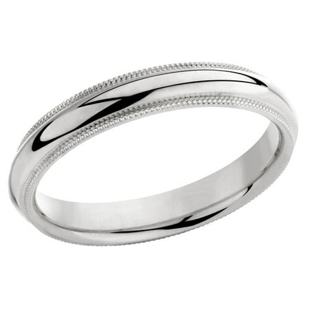 14K White Gold 4mm Light Milgrain Band 14K White Gold 4mm Light Milgrain Band